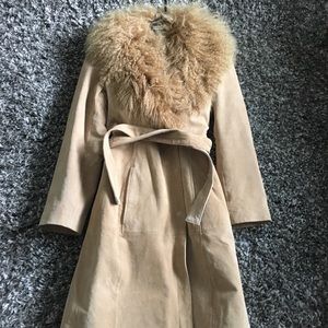 Marvin Richards Leather Trench Coat